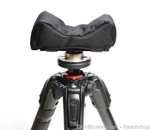 Soft Bean Bag V Gun Rest w/ 1/4 & 3/8 Threads-img-2