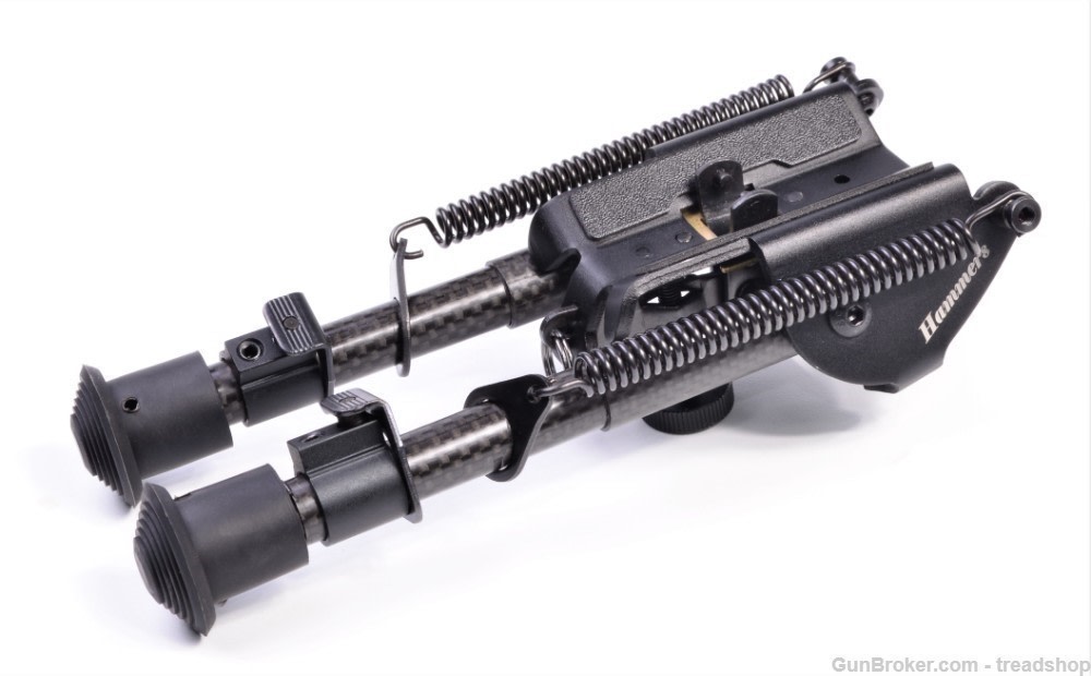 Lightweight Bipod w/ Sling Swivel Clamp Mount 6"-9" Carbon Fiber Legs-img-2