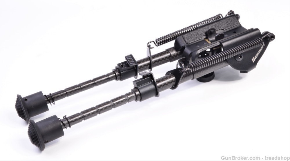 Lightweight Bipod w/ Sling Swivel Clamp Mount 6"-9" Carbon Fiber Legs-img-3