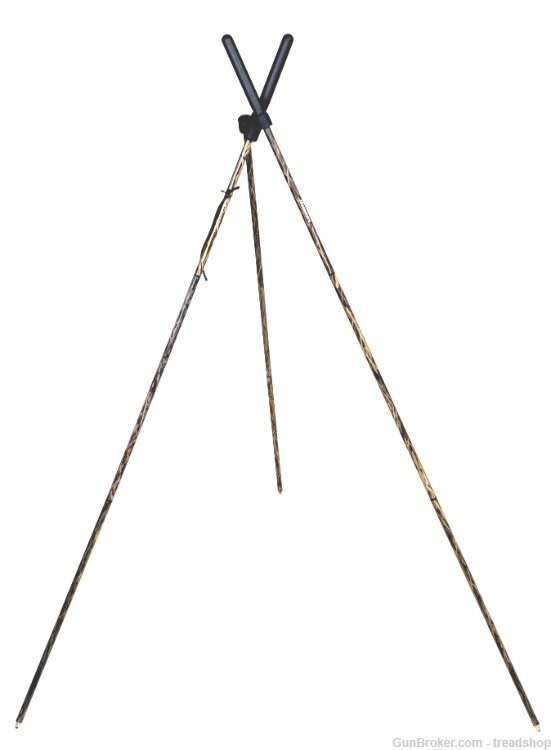 Hammers Camo Shock Corded Deer Hunting Shooting Cross Stick Stix Tripod-img-0