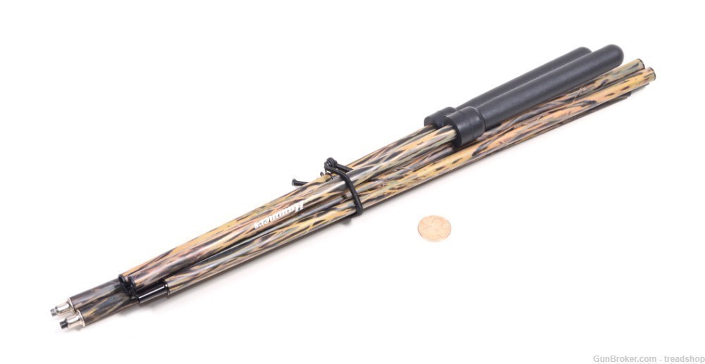 Camouflage Foldable Shock Corded Varmint Hunting Bipod Cross Stick-img-1