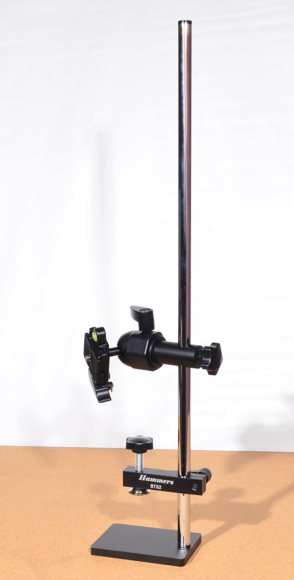 5/8inch Benchtop Spotting Scope Stand Mount w/ Swivel Crossbar Ball Head-img-3