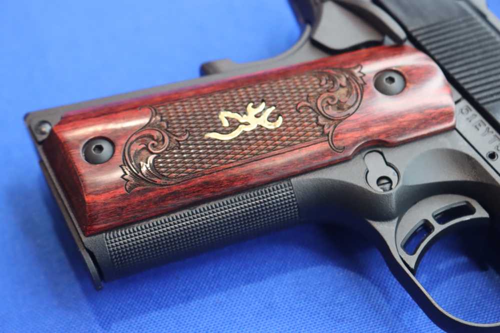 Browning Model 1911-22 Black Label MEDALLION Pistol 4.25" Deluxe Wood 22LR -img-11