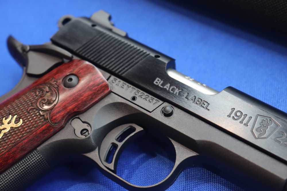 Browning Model 1911-22 Black Label MEDALLION Pistol 4.25" Deluxe Wood 22LR -img-12
