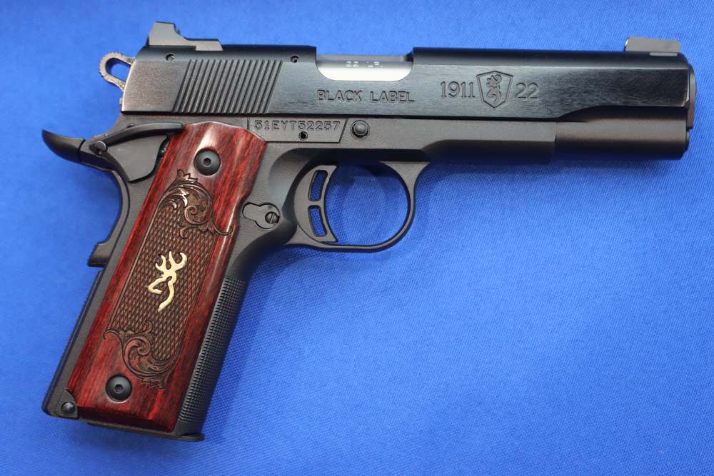 Browning Model 1911-22 Black Label MEDALLION Pistol 4.25" Deluxe Wood 22LR -img-6