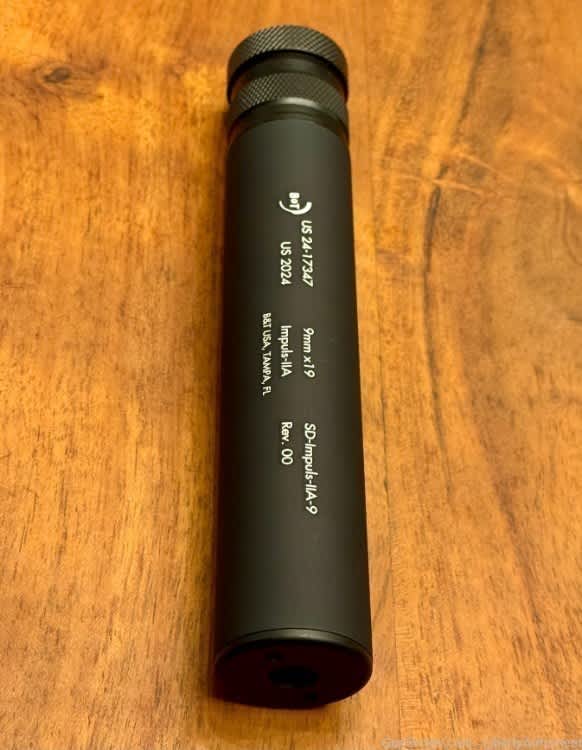 B&T Impuls IIA 9mm Pistol Suppressor w/ M13.5x1 Piston-img-7