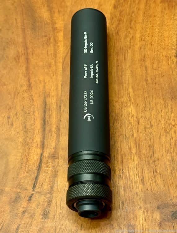 B&T Impuls IIA 9mm Pistol Suppressor w/ M13.5x1 Piston-img-6