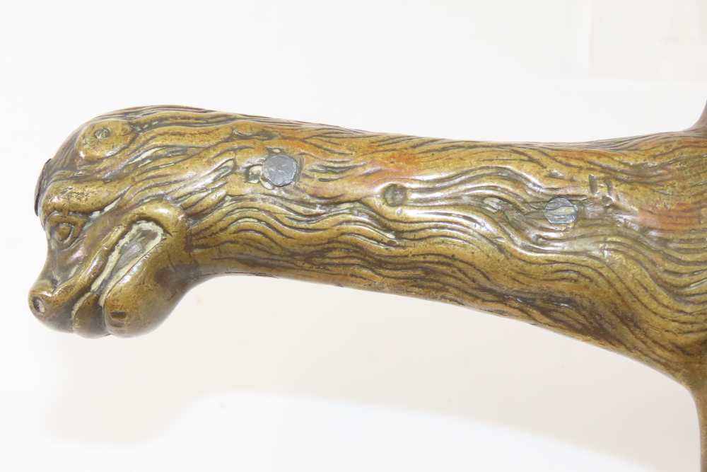 Antique GERMAN WKC Military Style Short Sword Brass LIONHEAD Pommel/Grip   -img-7