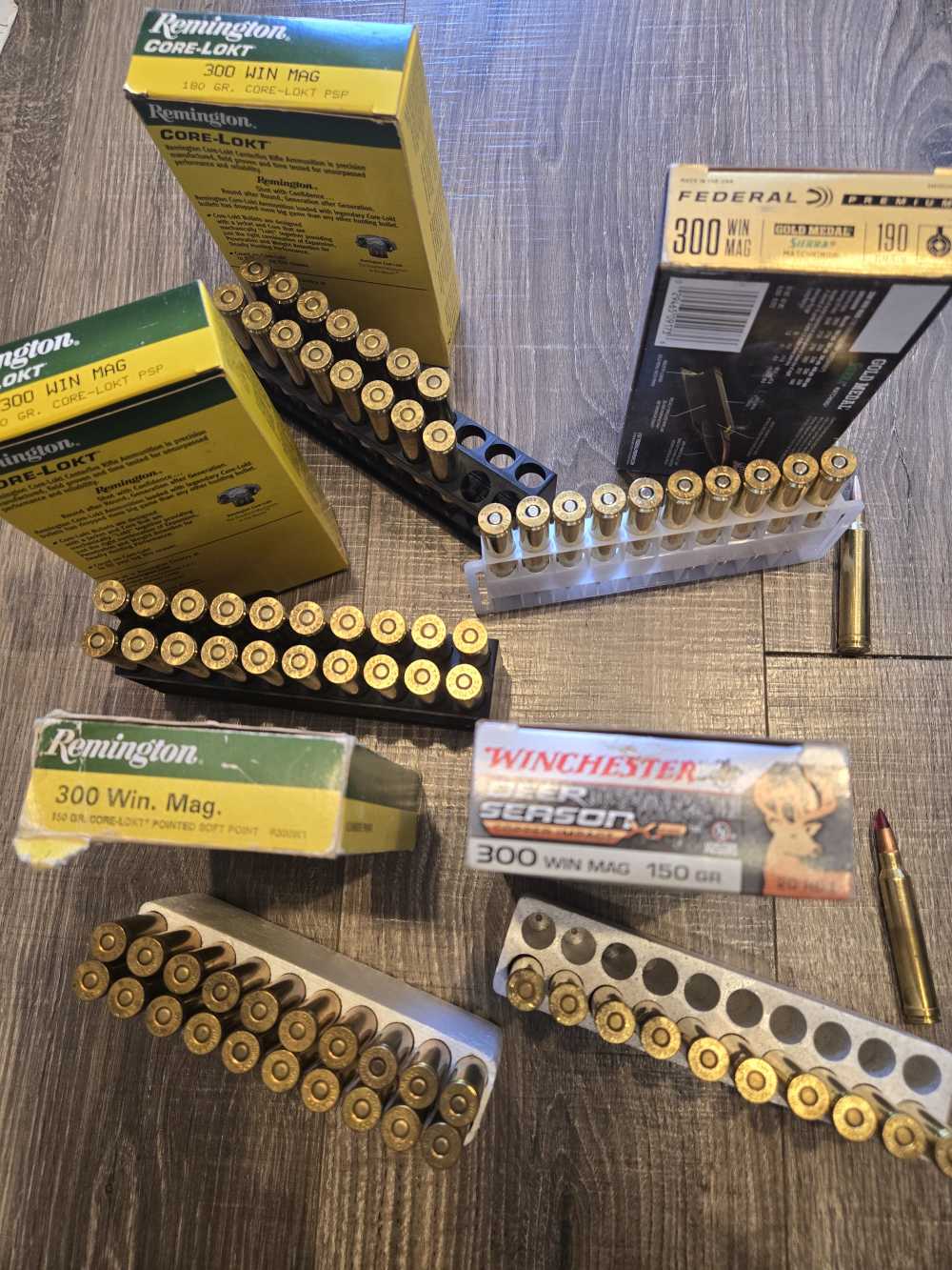 300 win mag ammo.......77 rounds Federal- Winchester & Remington-img-2