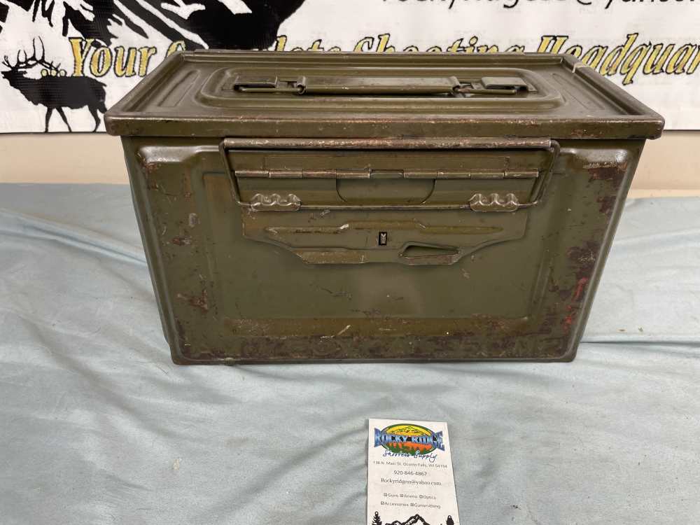 US Military WWII / WW2 Belmont Ammo Can 50-Cal -img-1