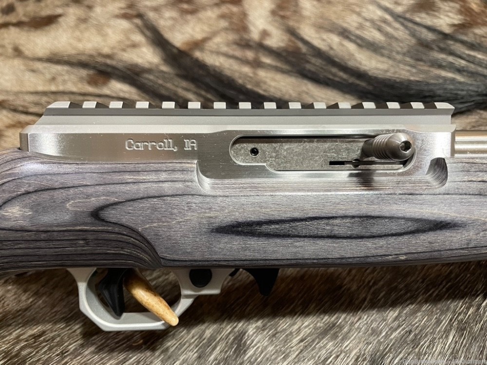 NEW VOLQUARTSEN CUSTOM CLASSIC 17 HMR RIFLE, GRAY LAMINATED SPORTER STOCK-img-0