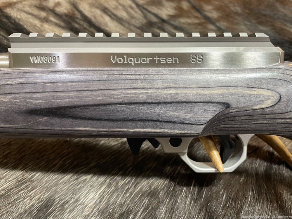 NEW VOLQUARTSEN CUSTOM CLASSIC 17 HMR RIFLE, GRAY LAMINATED SPORTER STOCK-img-8