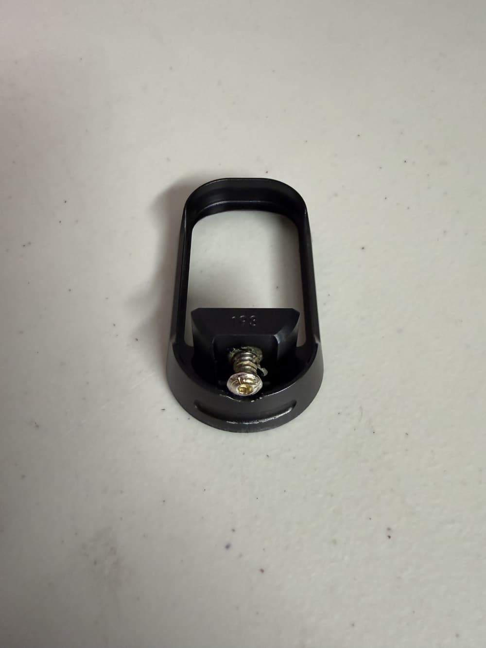 Tyrant Designs Glock 19 Gen 3 Magwell Aluminum w/ Gold Screw-img-1