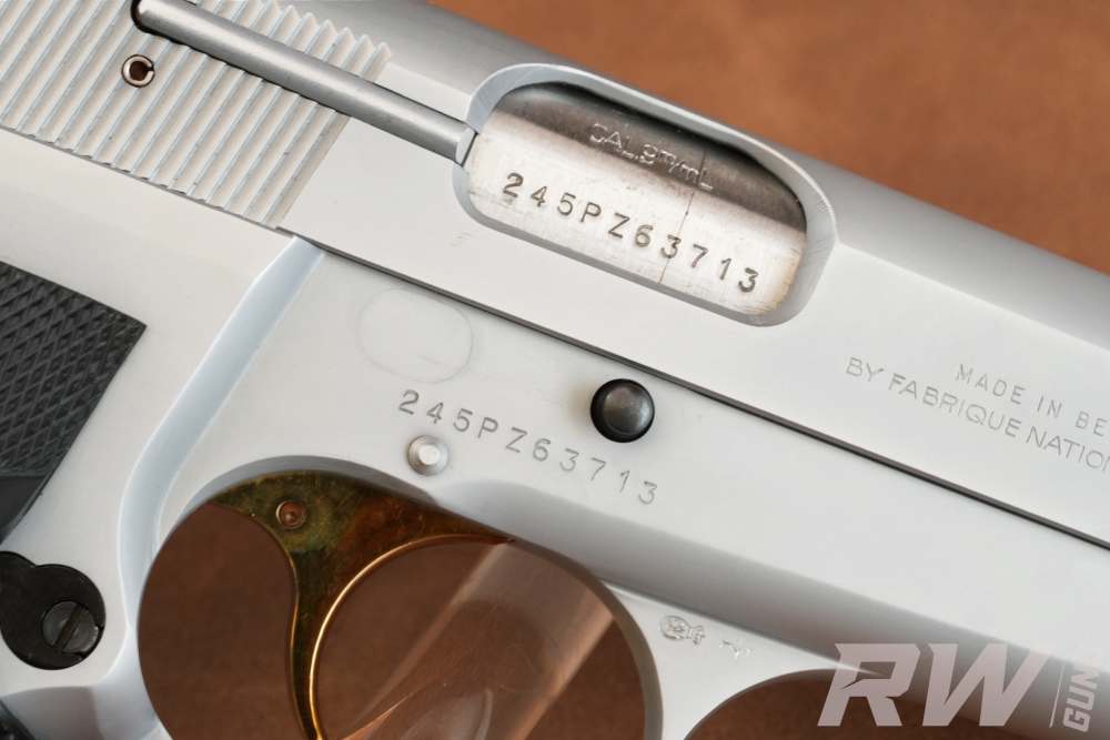 1981 Browning Hi-Power 9mm Factory Nickel Gold Trigger Belgium-img-29