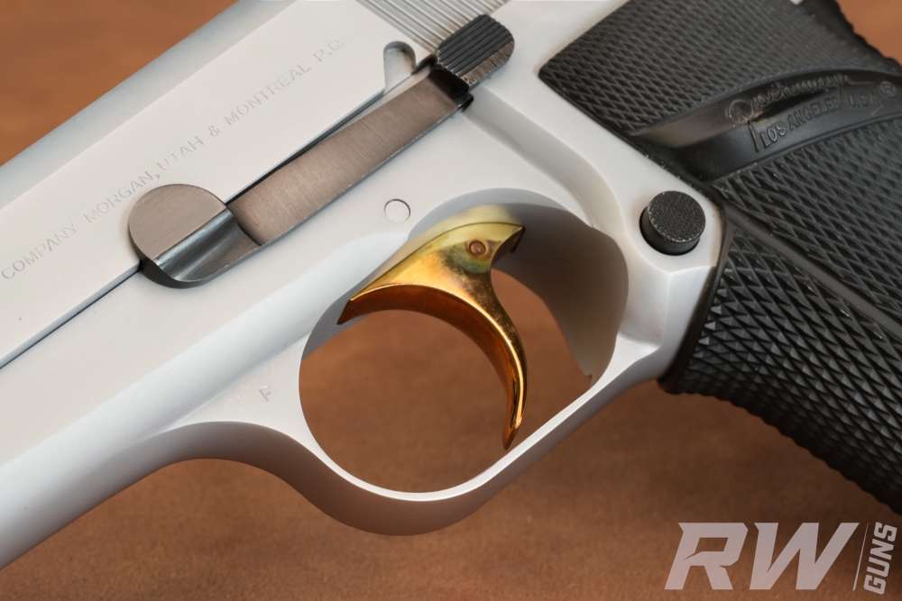 1981 Browning Hi-Power 9mm Factory Nickel Gold Trigger Belgium-img-19