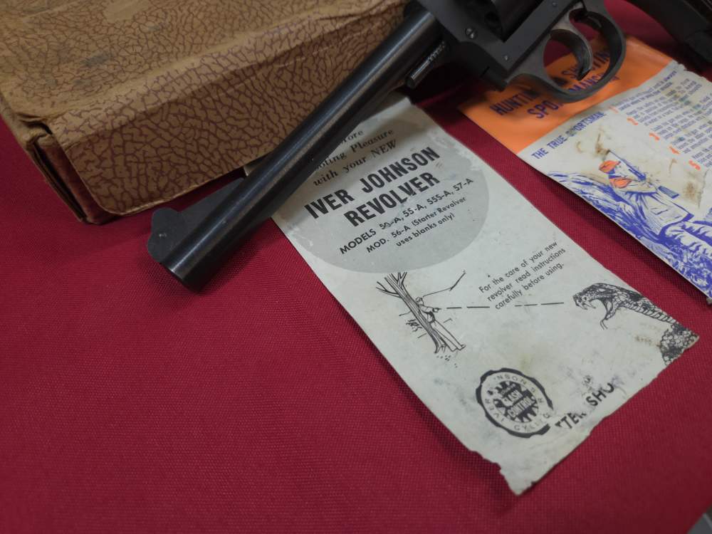 Iver Johnson 57A Target 8 Shot 22lr 6" DA Revolver Box Paperwork Minty C&R-img-3