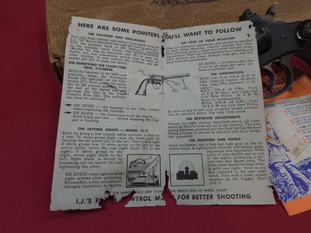 Iver Johnson 57A Target 8 Shot 22lr 6" DA Revolver Box Paperwork Minty C&R-img-6