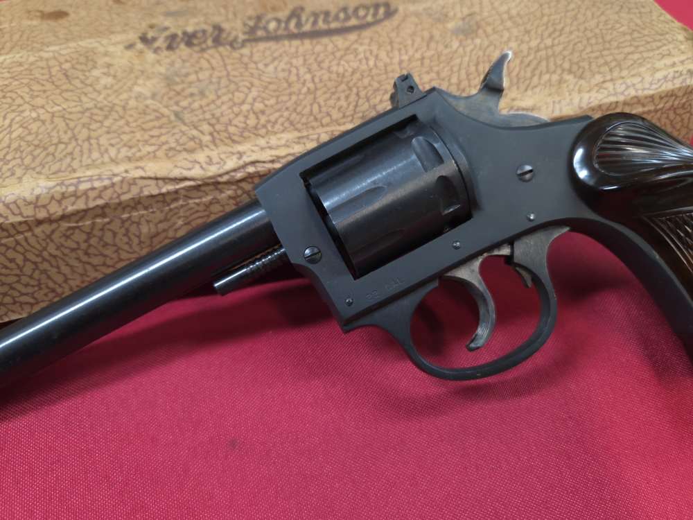 Iver Johnson 57A Target 8 Shot 22lr 6" DA Revolver Box Paperwork Minty C&R-img-8