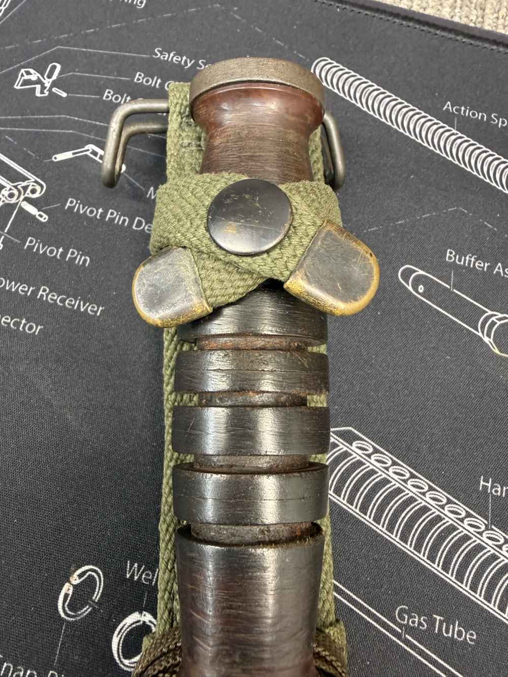 Hard To Find Variation Unissued WWII M3 Fighting Knife Defaced Post WW2 -img-8