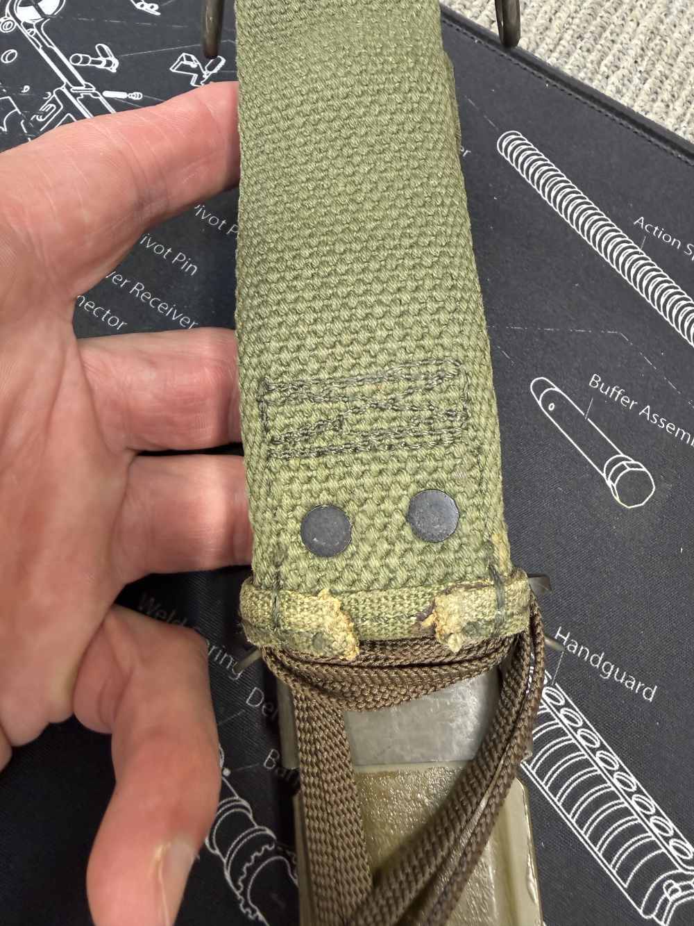 Hard To Find Variation Unissued WWII M3 Fighting Knife Defaced Post WW2 -img-14