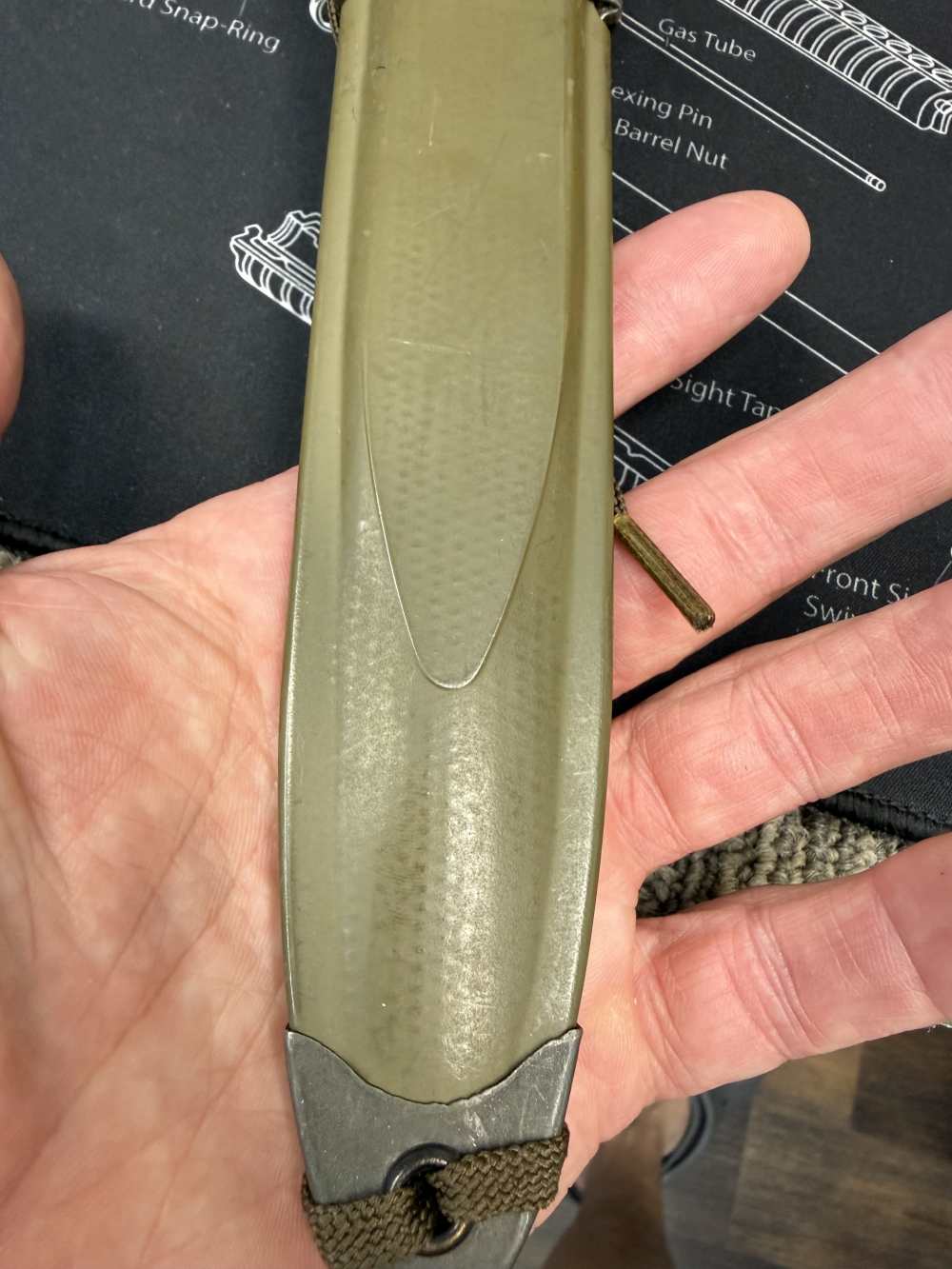 Hard To Find Variation Unissued WWII M3 Fighting Knife Defaced Post WW2 -img-3