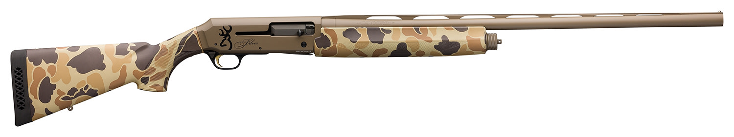 Browning Silver Field 12 Gauge 26 3.5 4+1 Semi Auto Shotgun FDE Cerakote/Vi-img-0