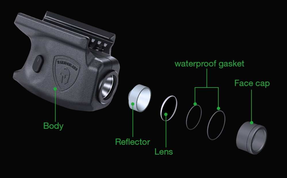 WARRIORLAND Flashlight and Kydex Holster For Springfield Armory Hellcat-img-11