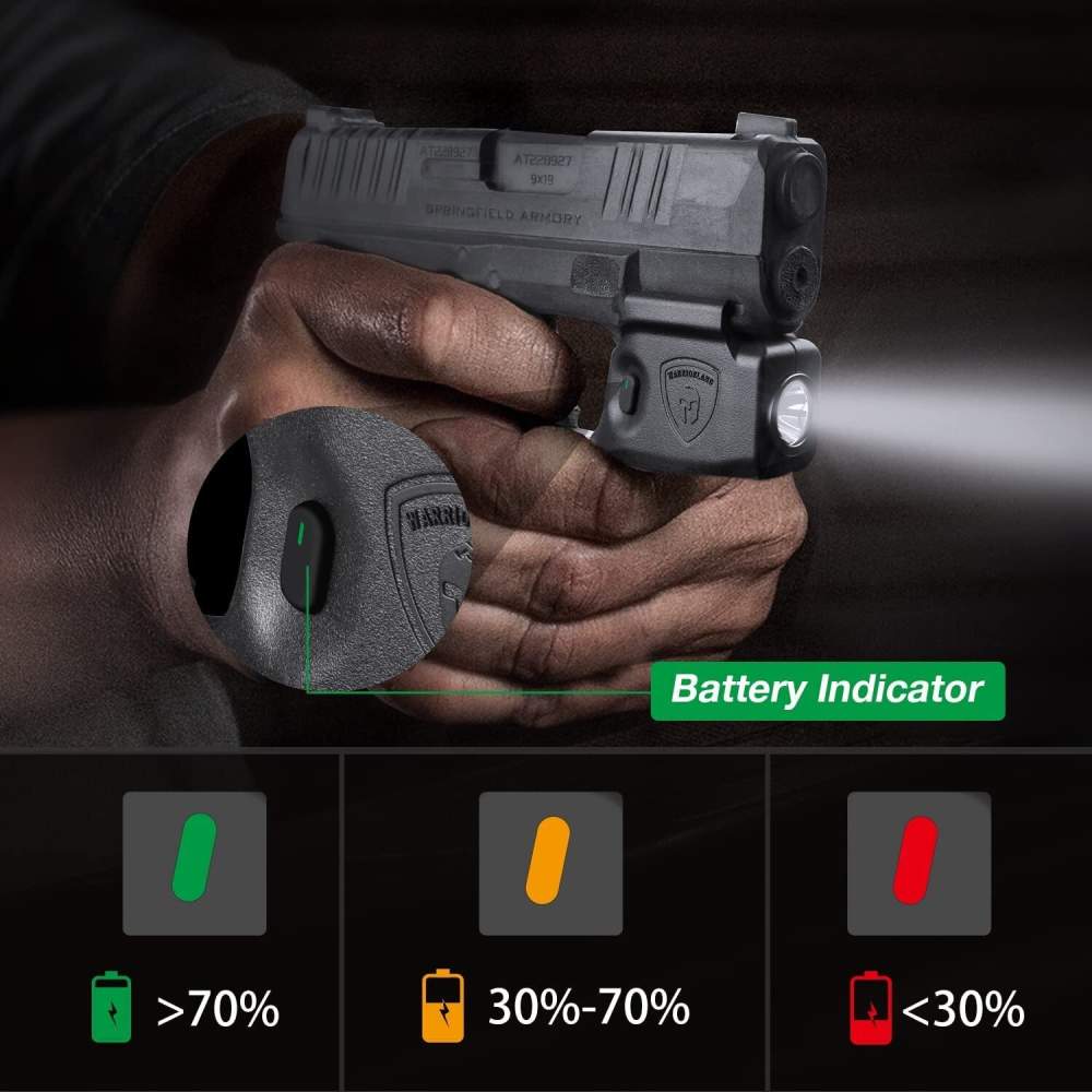 WARRIORLAND Flashlight and Kydex Holster For Springfield Armory Hellcat-img-2