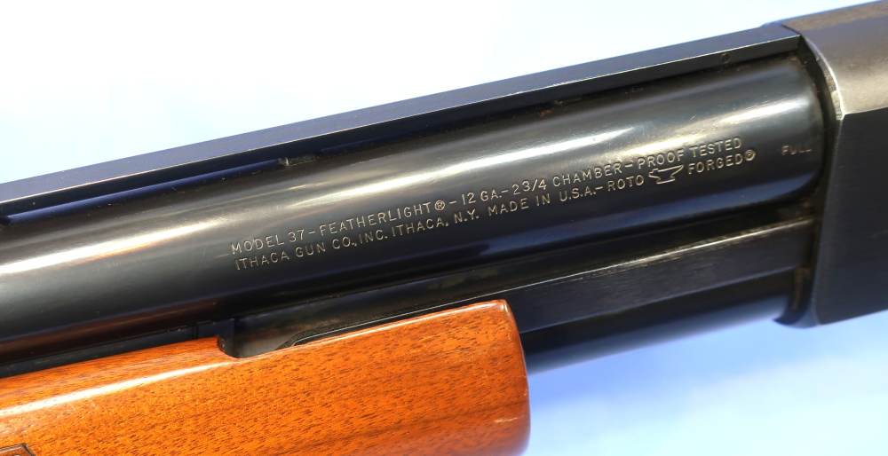Ithaca 37 Featherlight 12ga Pump Shotgun 30" VR Full ca. 1975 C&R Nice!-img-5