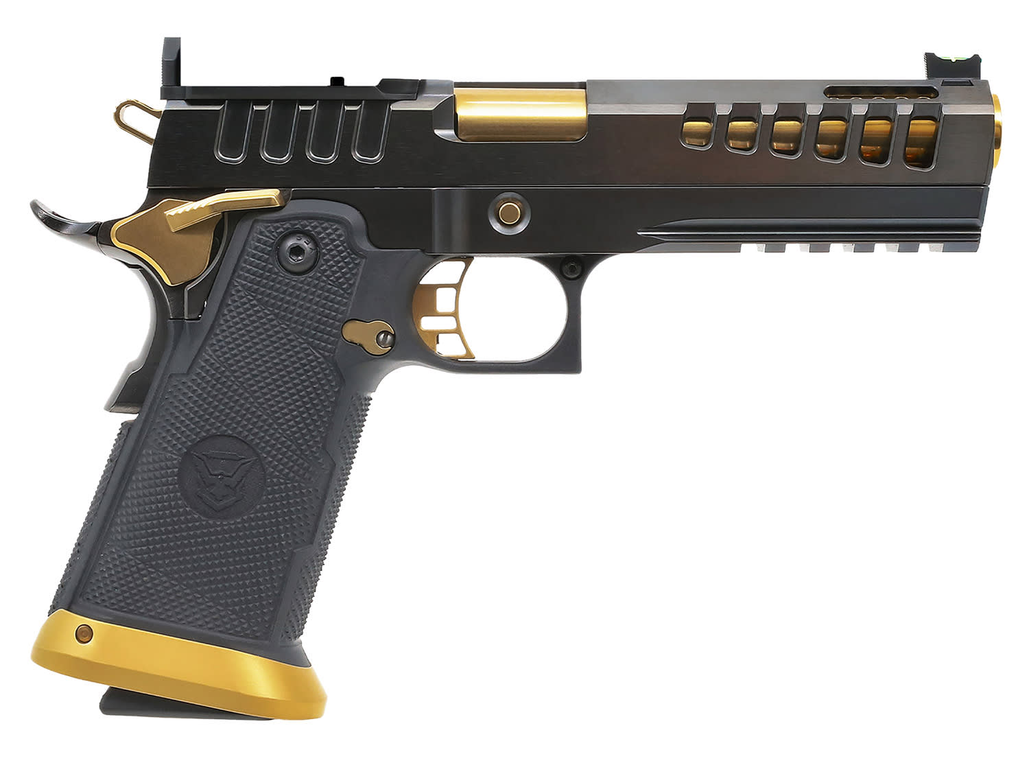 Watchtower Firearms Demolitia 9mm Luger Pistol 5 Gold/Black DEMOLITIA9MM5GL-img-0