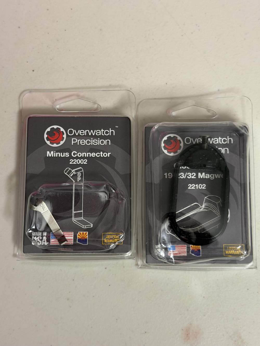 Overwatch Precision Glock 19 Gen 3 Magwell + Minus Connector (New) Package -img-1