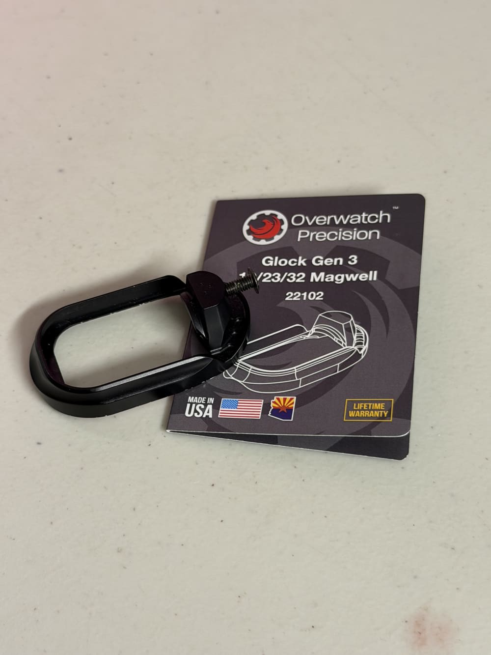 Overwatch Precision Glock 19 Gen 3 Magwell + Minus Connector (New) Package -img-2