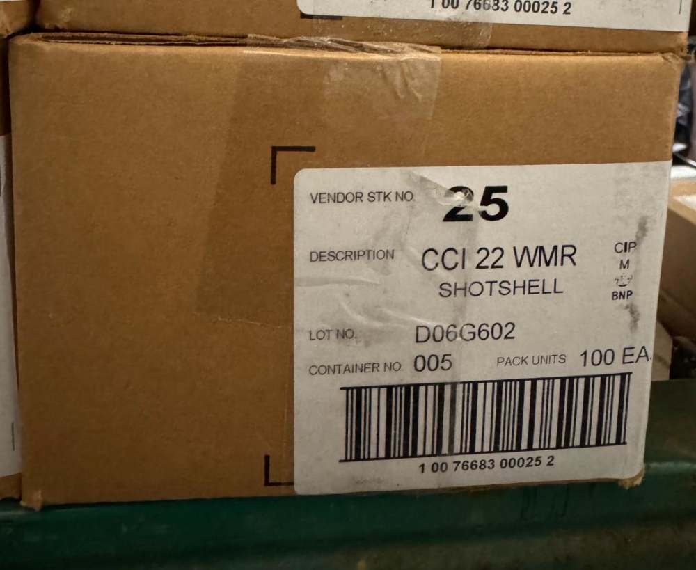 2000 Rds CCI 0025 Pest Control Shotshell 22WMR 52gr #12 Shot -img-0