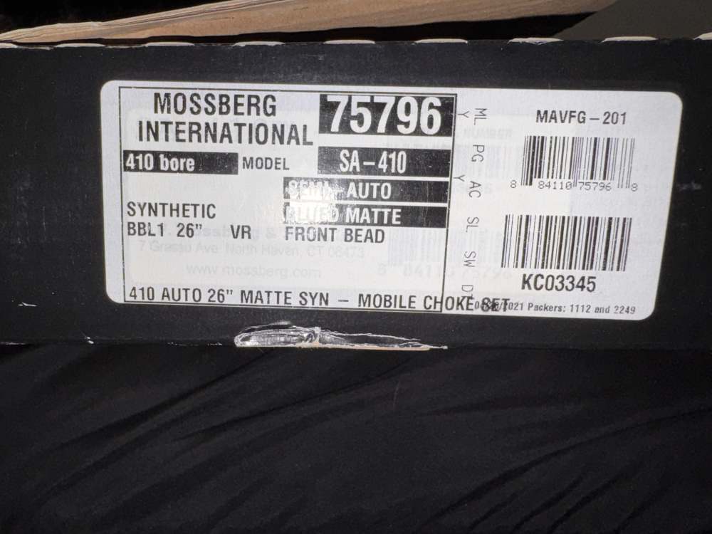 Mossburg sa-410 semi auto shotgun 26” barrel 3”  410 shells-img-1