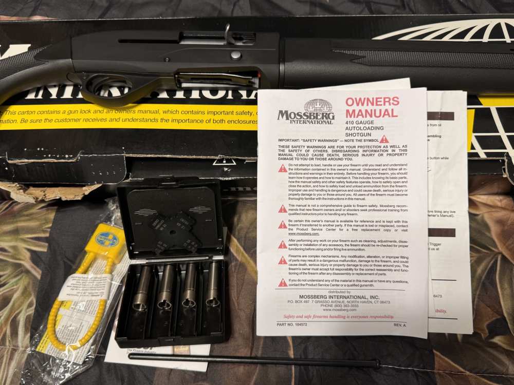 Mossburg sa-410 semi auto shotgun 26” barrel 3”  410 shells-img-2