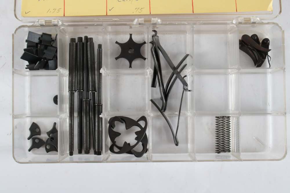COLT NEW SERVICE MODEL 1917 FACTORY REVOLVER PARTS LOT – 37 PIECES -img-0