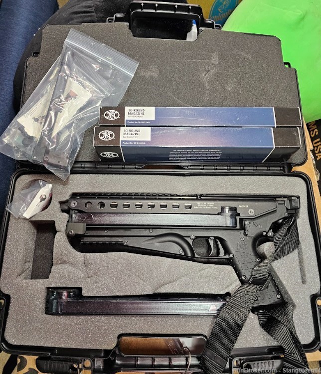 BRAND NEW Kel-Tec P50 with FarrowTech Brace & Mag Loader P50BLK-img-0