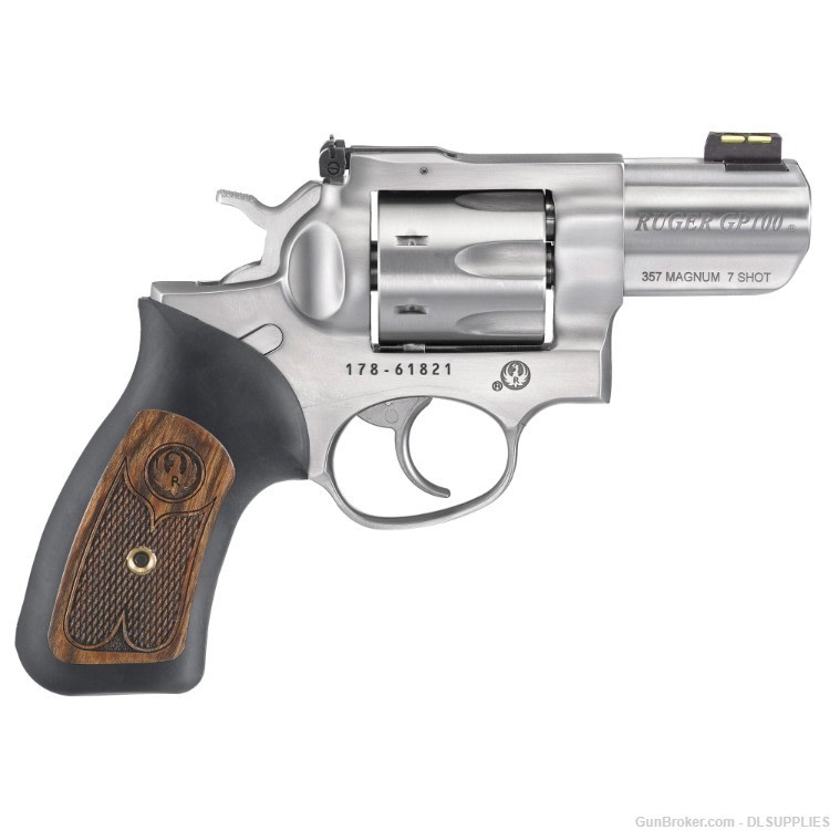 RUGER GP100 STAINLESS STEEL 7RD DOUBLE ACTION REVOLVER 2.5" BBL .357MAG-img-0