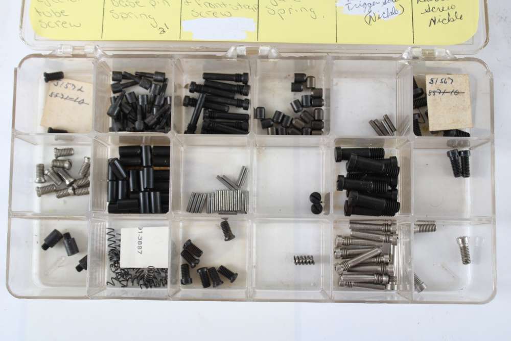 COLT MODEL P SINGLE ACTION ARMY SAA FACTORY PARTS LOT – 271 PIECES-img-1