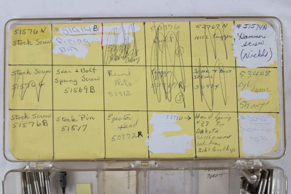 COLT MODEL P SINGLE ACTION ARMY SAA FACTORY PARTS LOT – 271 PIECES-img-4