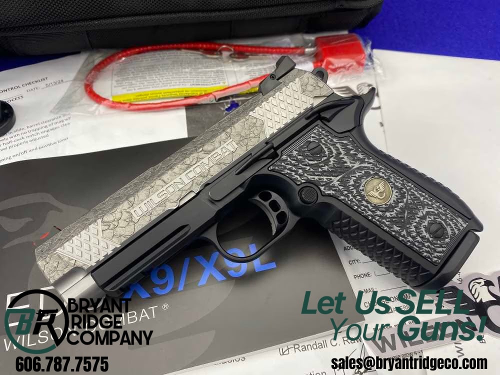 Wilson Combat EDC X9 2.0 9mm 4" SS *LIMITED RUN DRACON SCALE ENGRAVED*-img-0