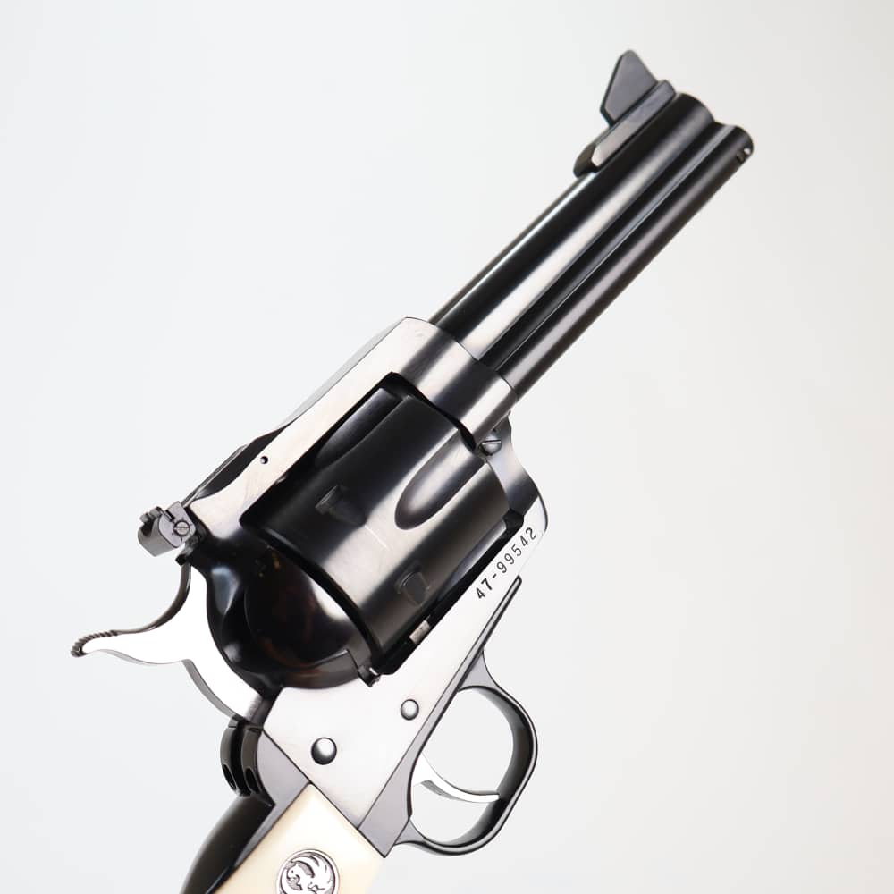 Ruger New Model Blackhawk 45 Colt & .45ACP Blued/White Grips 4.75" W/ Box!-img-10