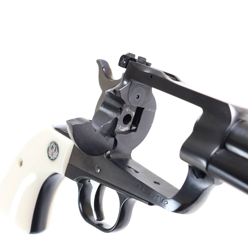 Ruger New Model Blackhawk 45 Colt & .45ACP Blued/White Grips 4.75" W/ Box!-img-25