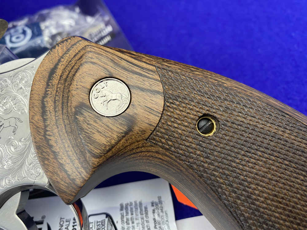 2021 Colt Python .357 Mag Stainless 4.25"*BEAUTIFUL SCROLL ENGRAVED PYTHON*-img-4