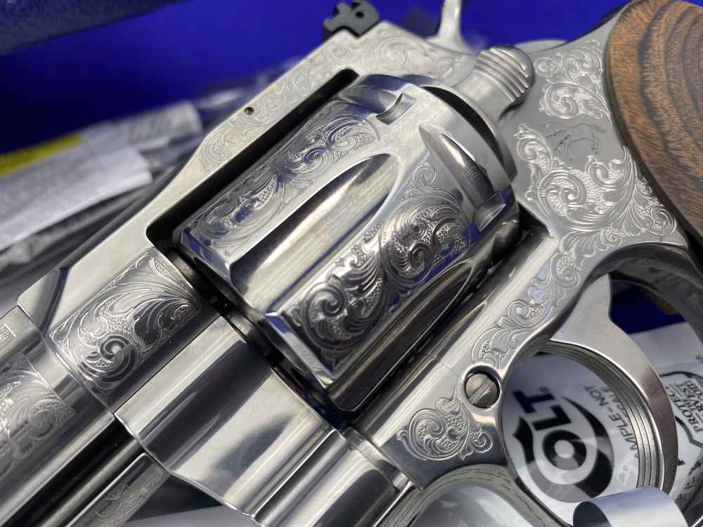 2021 Colt Python .357 Mag Stainless 4.25"*BEAUTIFUL SCROLL ENGRAVED PYTHON*-img-9