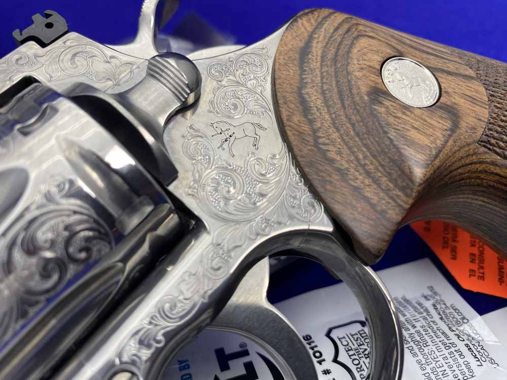 2021 Colt Python .357 Mag Stainless 4.25"*BEAUTIFUL SCROLL ENGRAVED PYTHON*-img-7