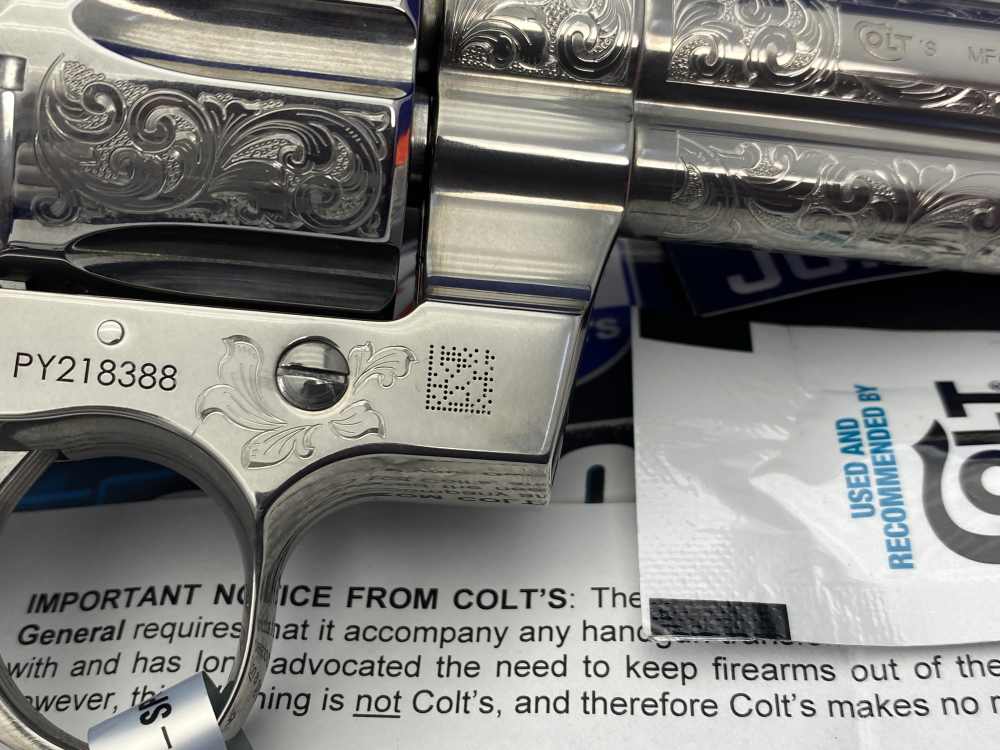 2021 Colt Python .357 Mag Stainless 4.25"*BEAUTIFUL SCROLL ENGRAVED PYTHON*-img-24