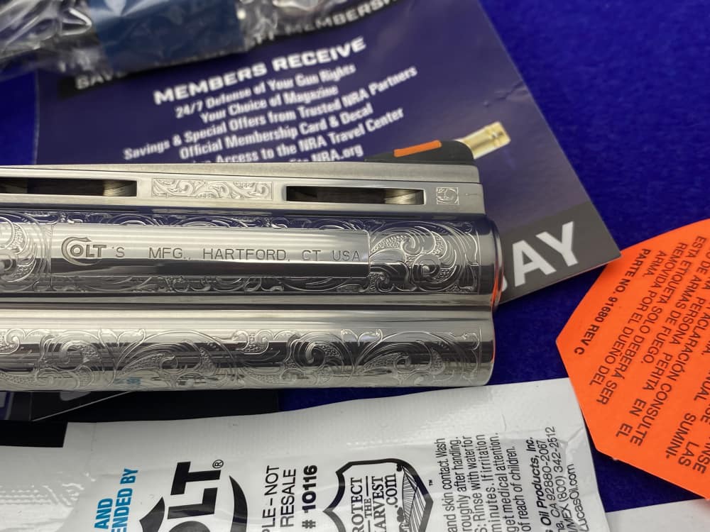 2021 Colt Python .357 Mag Stainless 4.25"*BEAUTIFUL SCROLL ENGRAVED PYTHON*-img-27