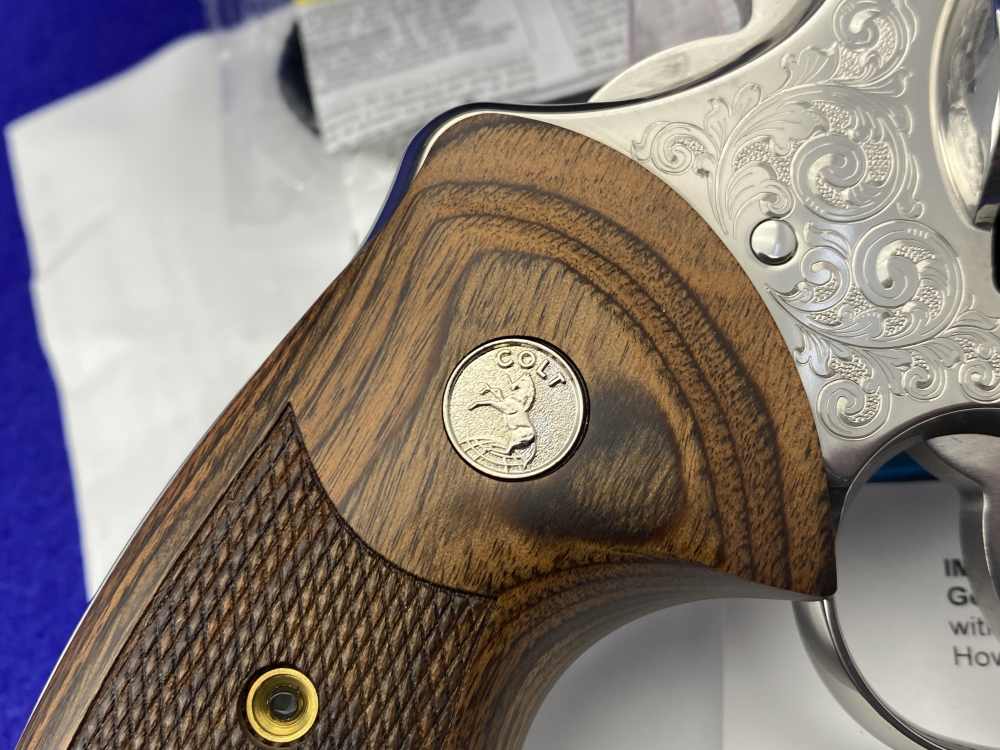 2021 Colt Python .357 Mag Stainless 4.25"*BEAUTIFUL SCROLL ENGRAVED PYTHON*-img-20