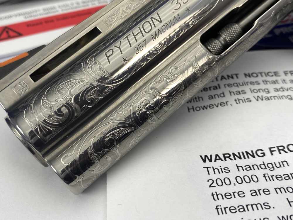 2021 Colt Python .357 Mag Stainless 4.25"*BEAUTIFUL SCROLL ENGRAVED PYTHON*-img-15